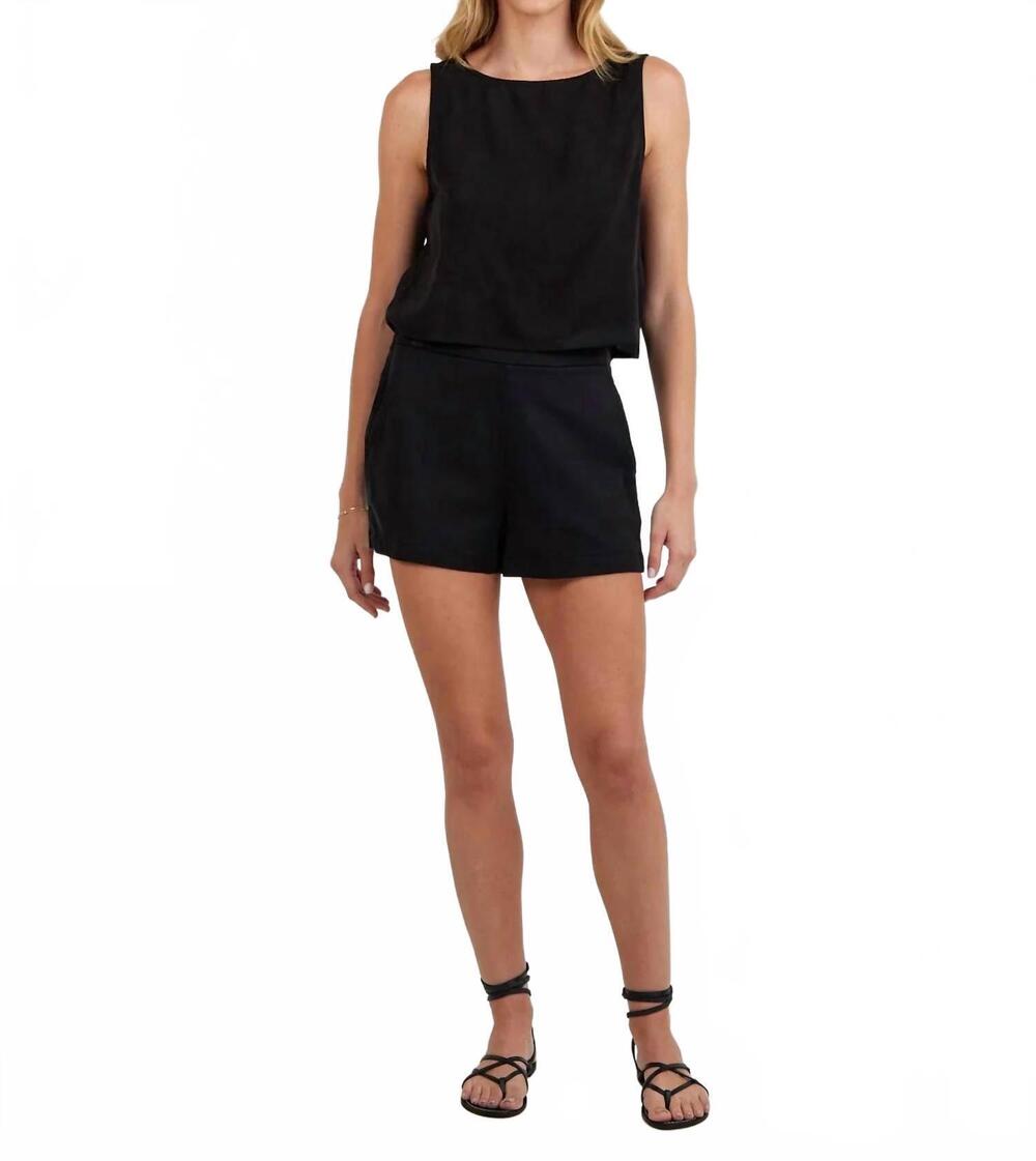 NEW BELLA DAHL catalina clean front shorts in vintage black